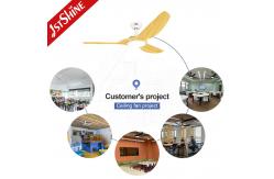China Plastic Ceiling Fan With Light China Supplier Modern Fandelier Smart App Control supplier