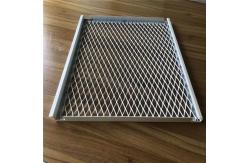 China 800x800 Mesh Ceiling Panel Aluminum Hook On 20x40mm Wire Mesh Ceiling Tiles supplier
