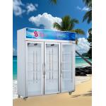 1306L 3 Door Display Refrigerator Commercial Glass Door Freezer Corrosion Proof for sale
