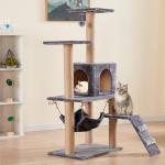 Multi Level Cat Tree House Scratching Post Heavy Duty With Sisal Rop Cat Tower Column Climbing Tree for Cats and Animals for sale