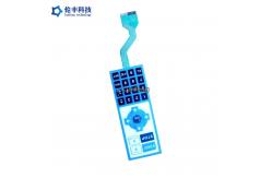 China PET Tactile Keypad Waterproof Membrane Keypad with ZIF Connector supplier