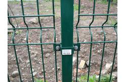 China Square Hole 50x100mm 3d Curved Wire Mesh Fence 3.0mm supplier