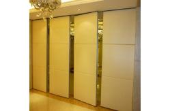 China Commercial Folding Partition Doors / Melamine Board Movable Wall Partitions supplier