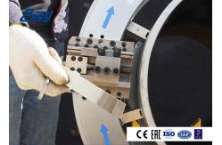 China 18 - 24 Inch Automatic Pipe Beveling Machine 609mm Split Frame Structure supplier