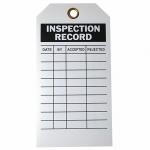 5 3/4inx3in Polyester Safety Lockout Inspection Record Tag for sale