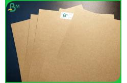 China Strong Strength Recycled Pulp Brown Kraft Paper Roll For Making Gift Boxes supplier