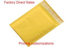 China High Frequency Heat Seal Kraft Paper Bubble Mailers Matt Surface Eco - Friendly supplier