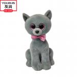 30CM Simulation Grey Cat Stuffed Animal Plush Toys Smooth Feel for sale