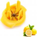 Plastic Metal Lemon Cutter Custom Color , 3.5 Inch Lime Wedge Cutter For Home for sale