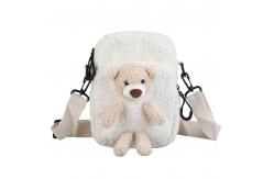 China No Smell Children Short Plush 3D Teddy Bear Bookbag supplier