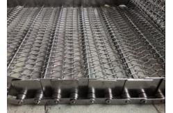 China CE Sus 304 Chain Mesh Conveyor Belt Pineapple Washing supplier