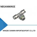 Metric High Flow Stainless Steel Air Fittings - 20 ℃ - 140 ℃ Temperature for sale