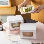 Baking Square Packaging Box Cake Sushi Biscuit Donut Packaging Box for sale