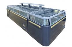 China Supermarket Sliding Door Commercial Ice Cream Display Chest Freezer With CE supplier