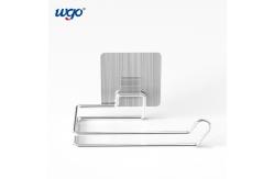 China Self Adhesive Installed Bathroom Paper Roll Holder Damage Free Mounting supplier