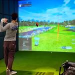 Realistic Sports Ar Golf Simulator Interactive Golf Projection Wall Golf Simulator for sale