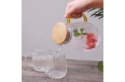 China Kitchen 1.5L Glass Water Pitcher Microwave Safe High Borosilicate Material supplier