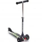 Three Wheels Foldable Kids Skate Kick Scooter With Lifting Rod PU Lighting Wheel for sale