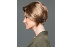 China Layer Glueless Heat Friendly Wigs Black Mixed Blonde Machine Made supplier