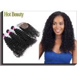 5A Brazilian Virgin Hair Deep Curl Double Weft Hair Can Be Dyed And Bleached for sale