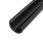 Black Eco Rigid Plastic Extrusions Hotel Plastic Trim Strip for sale
