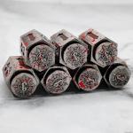 Standard Game DND Metal Dice Polyhedral Weighted Set For Poker Party Tabletop Games for sale