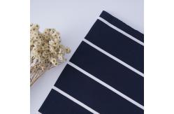 China Comfortable Care And Smooth Simple Striped Knit Fabric For Casual Wear supplier