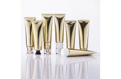 China 50ML Skincare Tubes Customized Plastic Lotion Tubes Gold Screen Printing supplier