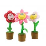 40cm Dancing And Singing Potted Plush Funny Flower Toy Home Decoration Flower for sale