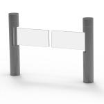 600mm Width IP44 Swing Barrier Gate BLDC Motor Pedestrian Turnstile Gate for sale