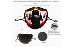 China USB Rechargeable Voice LED Face Mask 4 Flashing Modes For Party Halloween supplier