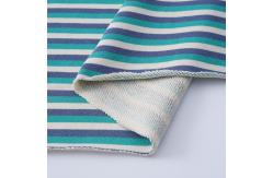 China Thick And Warm Striped Material Fabric Skin Friendly Texture For French Terry supplier