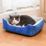 Cozy Oxford Fabric Plush Calming Cat Bed Waterproof Multi Colors Different Size for sale