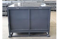 China Detachable Steel Stillage Cage Bulk Pallet Containers With Lid supplier
