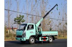 China Custom 1000kg Truck Mounted Crane Small Truck With Crane supplier