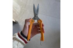 China Sharp Multifunction Orange Handle Scissors For Various Cutting Tasks supplier