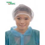 Disposable Surgically Head Cover Net Non Woven Mob Cap With Double Elastic