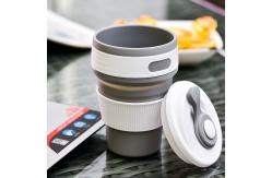 China Lightweight 350ML Foldable Collapsible Silicone Coffee Cup supplier