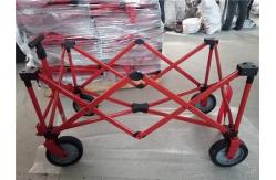 China 600D Folding Pull Along Trolley Garden Wagon Folding Festival Trolley 108cm supplier