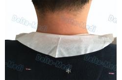 China Operating Rooms White Disposable Aprons , Dust Proof Plastic Throw Away Aprons supplier