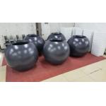 Fiberglass Planter Box Round Shape With Matte Or Shiny Finished