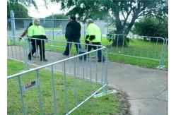 China Classic Galvanized Steel Barricade / Metal Crowd Control Barriers supplier