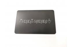 China Metal Plate Etching Stainless Steel Business Cards With Matte Surface supplier