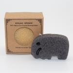8.3cm*8.8cm Facial Charcoal Konjac Sponge For Hypersensitive Skin for sale