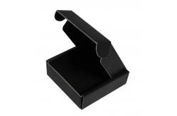 China Black Shipping Corrugated Cardboard Shipping Box Foldable Paper Printing supplier