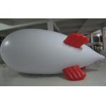 Inflatable advertising blimp / inflatable giant helium airplane / flying WHITE  5mL blimp for sale
