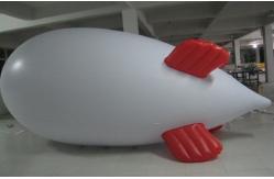 China Inflatable advertising blimp / inflatable giant helium airplane / flying WHITE  5mL blimp supplier