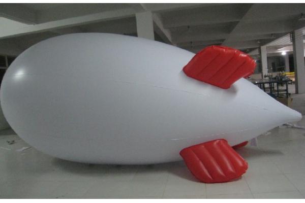 Inflatable advertising blimp / inflatable giant helium airplane / flying WHITE 5mL blimp