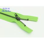 Normal Teeth 4 Inch Separating Zipper , 4YG Slider Metal Zips For Bags /  Canvas for sale