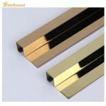 Golden / Rose Golden Mirror Stainless Steel Shape Decoration Tile Trim for sale
